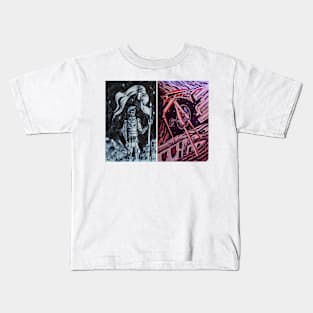 Ink Sketches - "The Guardian" and "The Future" Kids T-Shirt